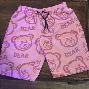Men's Pink Swim Trunks